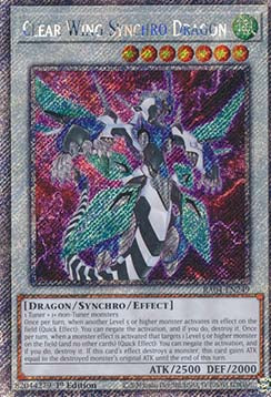 Clear Wing Synchro Dragon (V.1 - Platinum Secret Rare) - Quarter Century Stampede (Platinum Secret Rare) [RA04-249]