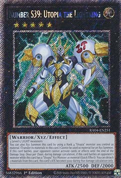 Number S39: Utopia the Lightning (V.1 - Platinum Secret Rare) - Quarter Century Stampede (Platinum Secret Rare) [RA04-251]