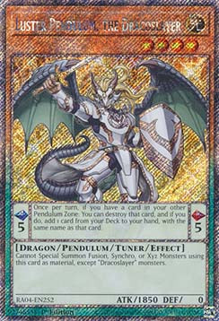 Luster Pendulum, the Dracoslayer (V.1 - Platinum Secret Rare) - Quarter Century Stampede (Platinum Secret Rare) [RA04-252]
