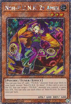 Noh-P.U.N.K. Ze Amin (V.1 - Platinum Secret Rare) - Quarter Century Stampede (Platinum Secret Rare) [RA04-293]