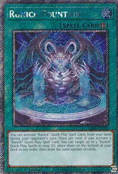 Runick Fountain (V.1 - Platinum Secret Rare) - Quarter Century Stampede (Platinum Secret Rare) [RA04-296]
