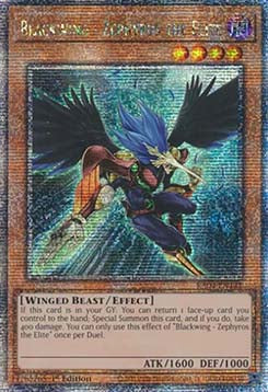Blackwing - Zephyros the Elite (V.2 - Quarter Century Secret Rare) - Quarter Century Stampede (Quarter Century Secret Rare) [RA04-145]