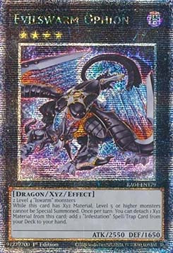 Evilswarm Ophion (V.2 - Quarter Century Secret Rare) - Quarter Century Stampede (Quarter Century Secret Rare) [RA04-179]