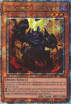 Cir, Malebranche of the Burning Abyss (V.2 - Quarter Century Secret Rare) - Quarter Century Stampede (Quarter Century Secret Rare) [RA04-235]