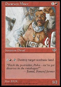 Dwarven Miner - Mirage (Uncommon)
