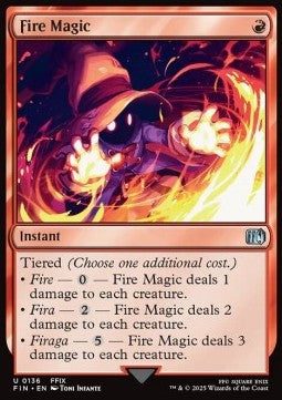 Fire Magic - FINAL FANTASY (Uncommon) [FIN-136]
