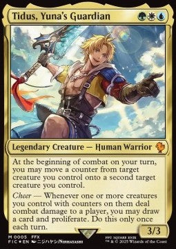 Tidus, Yuna's Guardian - Commander: Magic: The Gathering - FINAL FANTASY (Mythic) [FIC-5]