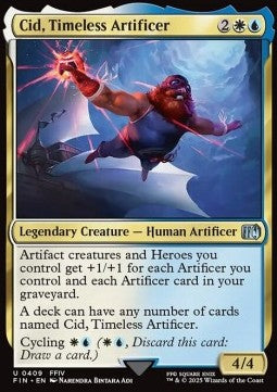 Cid, Timeless Artificer (V.3) - Magic: The Gathering - FINAL FANTASY: Extras (Uncommon) [XFIN-409]