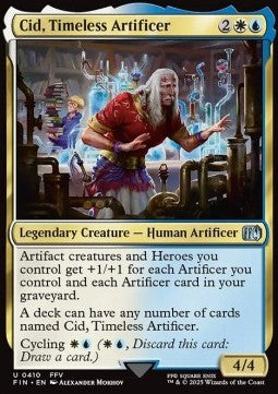 Cid, Timeless Artificer (V.4) - Magic: The Gathering - FINAL FANTASY: Extras (Uncommon) [XFIN-410]
