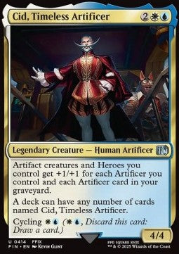 Cid, Timeless Artificer (V.8) - Magic: The Gathering - FINAL FANTASY: Extras (Uncommon) [XFIN-414]