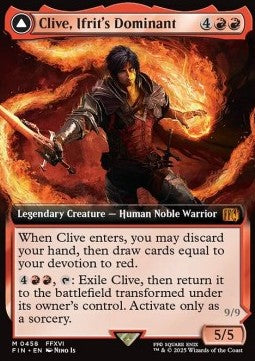 Clive, Ifrit's Dominant // Ifrit, Warden of Inferno (V.3) - Magic: The Gathering - FINAL FANTASY: Extras (Mythic) [XFIN-458]