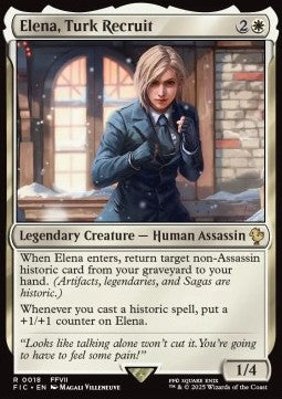 Elena, Turk Recruit - Commander: Magic: The Gathering - FINAL FANTASY (Rare) [FIC-18]