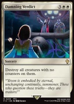 Damning Verdict - Commander: Magic: The Gathering - FINAL FANTASY (Rare) [FIC-239]