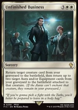 Unfinished Business - Commander: Magic: The Gathering - FINAL FANTASY (Rare) [FIC-259]
