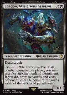 Shadow, Mysterious Assassin - Commander: Magic: The Gathering - FINAL FANTASY (Rare) [FIC-50]
