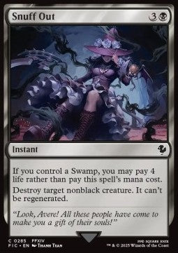 Snuff Out - Commander: Magic: The Gathering - FINAL FANTASY (Common) [FIC-285]