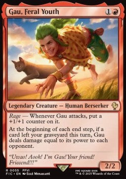 Gau, Feral Youth - Commander: Magic: The Gathering - FINAL FANTASY (Rare) [FIC-55]