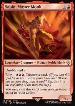 Sabin, Master Monk - Commander: Magic: The Gathering - FINAL FANTASY (Rare) [FIC-57]