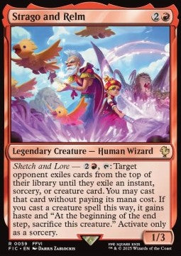 Strago and Relm - Commander: Magic: The Gathering - FINAL FANTASY (Rare) [FIC-59]