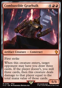 Combustible Gearhulk - Commander: Magic: The Gathering - FINAL FANTASY (Mythic) [FIC-292]