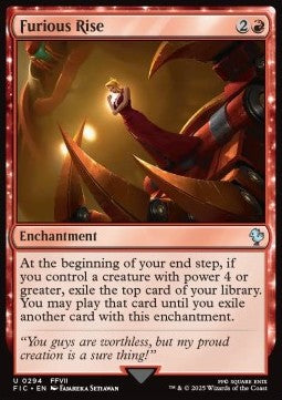 Furious Rise - Commander: Magic: The Gathering - FINAL FANTASY (Uncommon) [FIC-294]