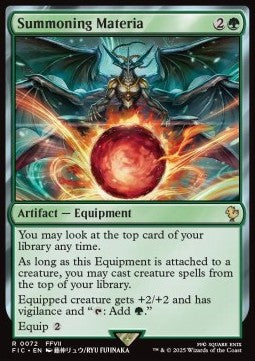 Summoning Materia - Commander: Magic: The Gathering - FINAL FANTASY (Rare) [FIC-72]
