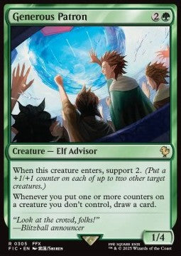 Generous Patron - Commander: Magic: The Gathering - FINAL FANTASY (Rare) [FIC-305]