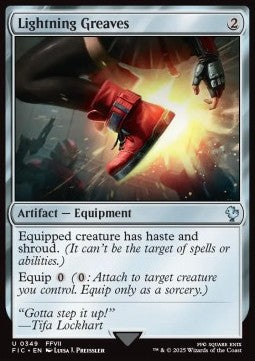Lightning Greaves - Commander: Magic: The Gathering - FINAL FANTASY (Uncommon) [FIC-349]
