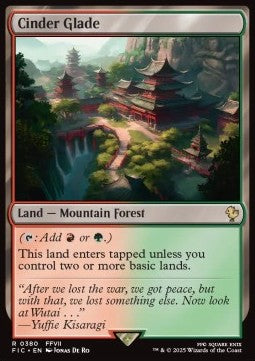 Cinder Glade - Commander: Magic: The Gathering - FINAL FANTASY (Rare) [FIC-380]