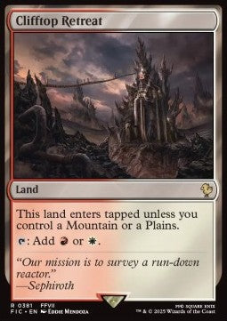 Clifftop Retreat - Commander: Magic: The Gathering - FINAL FANTASY (Rare) [FIC-381]