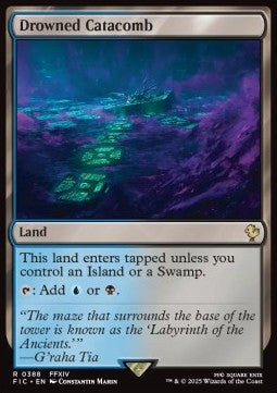 Drowned Catacomb - Commander: Magic: The Gathering - FINAL FANTASY (Rare) [FIC-388]
