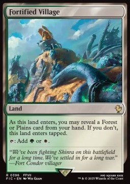 Fortified Village - Commander: Magic: The Gathering - FINAL FANTASY (Rare) [FIC-396]