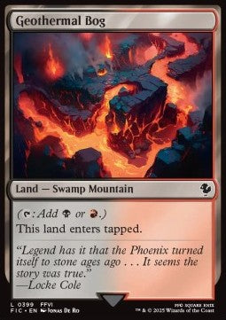 Geothermal Bog - Commander: Magic: The Gathering - FINAL FANTASY (Common) [FIC-399]