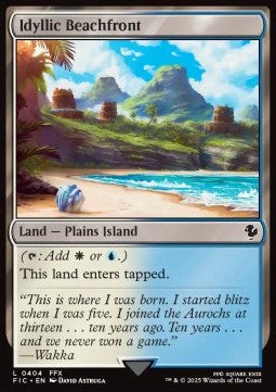 Idyllic Beachfront - Commander: Magic: The Gathering - FINAL FANTASY (Common) [FIC-404]