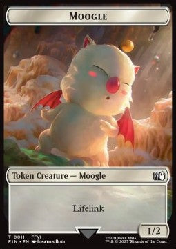 Moogle Token (W 1/2) // Zombie Token (B 2/2) (V.1) - Magic: The Gathering - FINAL FANTASY: Tokens (Token) [TFIN-CT 11/6]