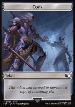 Copy Token // Moogle Token (W 1/2) (V.1) - Magic: The Gathering - FINAL FANTASY: Tokens (Token) [TFIN-T 1/11]