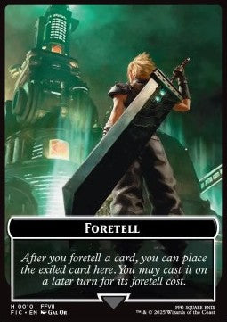 Foretell Token // Treasure Token (V.1) - Magic: The Gathering - FINAL FANTASY: Tokens (Token) [TFIN-CT 10/23]