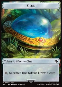 Clue Token // Treasure Token (V.1) - Magic: The Gathering - FINAL FANTASY: Tokens (Token) [TFIN-CT 9/23]