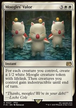 Moogles' Valor - Magic: The Gathering - FINAL FANTASY (Rare) [FIN-27]