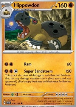 Hippowdon - Destined Rivals (Uncommon) [DRI-106]