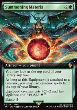 Summoning Materia - Commander: Magic: The Gathering - FINAL FANTASY: Extras (Rare) [XFIC-124]