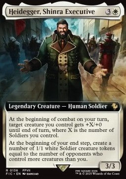 Heidegger, Shinra Executive - Commander: Magic: The Gathering - FINAL FANTASY: Extras (Rare) [XFIC-136]