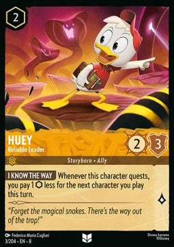 Huey - Reliable Leader (V.1) - Reign of Jafar (Uncommon) [8JAF-3]