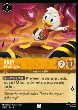Huey - Reliable Leader (V.2) - Reign of Jafar (Uncommon) [8JAF-3]