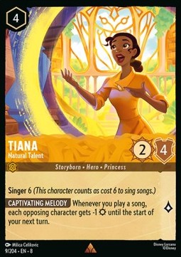 Tiana - Natural Talent - Reign of Jafar (Rare) [8JAF-9]