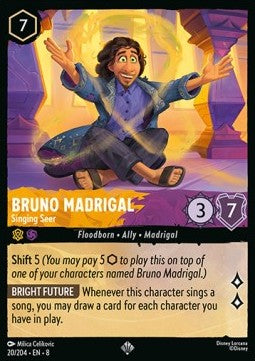 Bruno Madrigal - Singing Seer - Reign of Jafar (Super Rare) [8JAF-20]