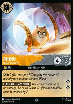 Rhino - Power Hamster - Reign of Jafar (Super Rare) [8JAF-30]