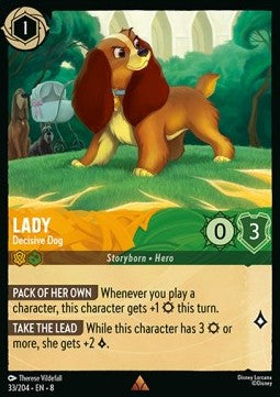 Lady - Decisive Dog (V.1) - Reign of Jafar (Rare) [8JAF-33]