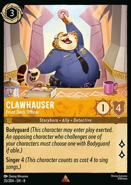 Clawhauser - Front Desk Officer - Reign of Jafar (Rare) [8JAF-35]