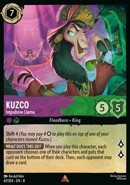 Kuzco - Impulsive Llama (V.1) - Reign of Jafar (Rare) [8JAF-67]